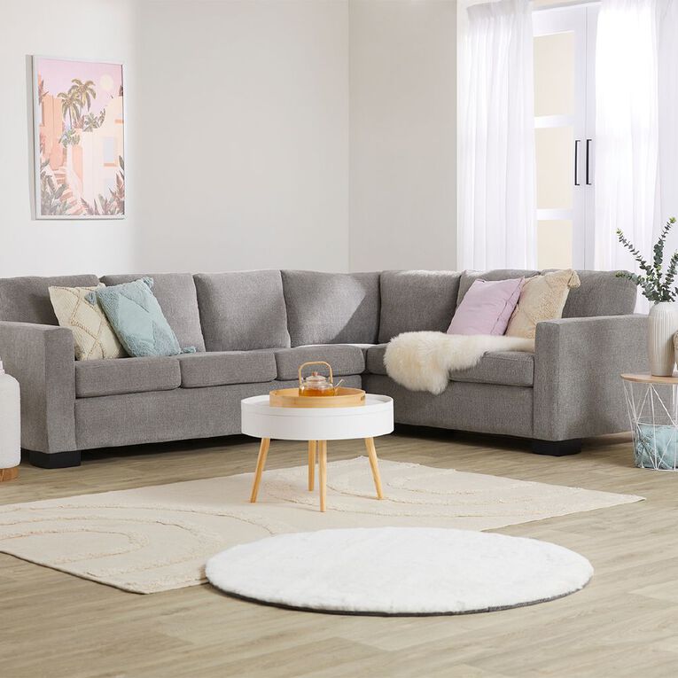 Living & Co Delphine Corner Sofa Ultimate Grey 1