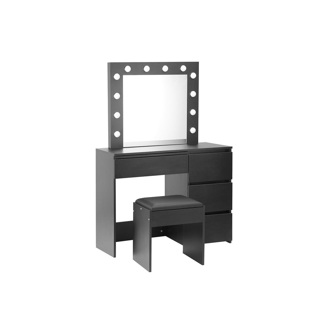 TSB Living Xclusive Ignited LED Dressing Table - Black 1
