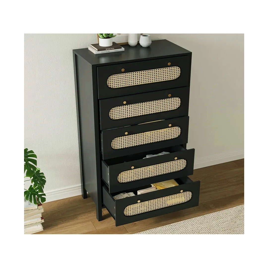 Nora Tollboy 5 Drawers Black 1