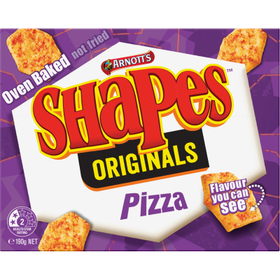 Arnott's Shapes Originals Pizza Crackers 190g