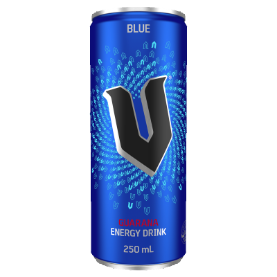 V Blue Guarana Energy Drink 250ml