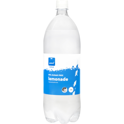 Pams Value 99% Sugar Free Lemonade Soft Drink 1.5l
